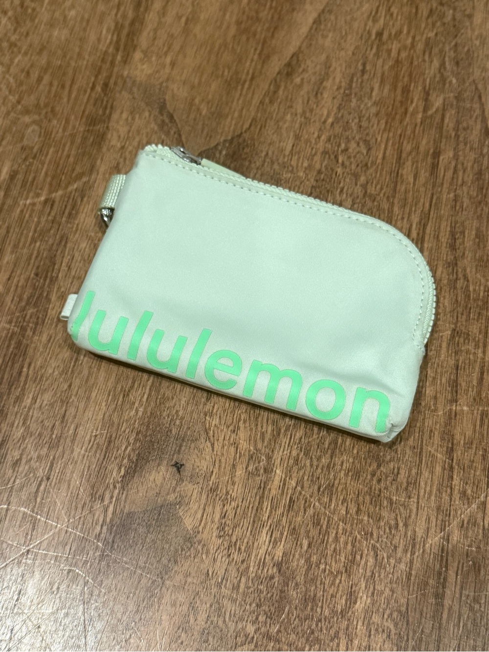 Lululemon Card Pouch Mint/Silver